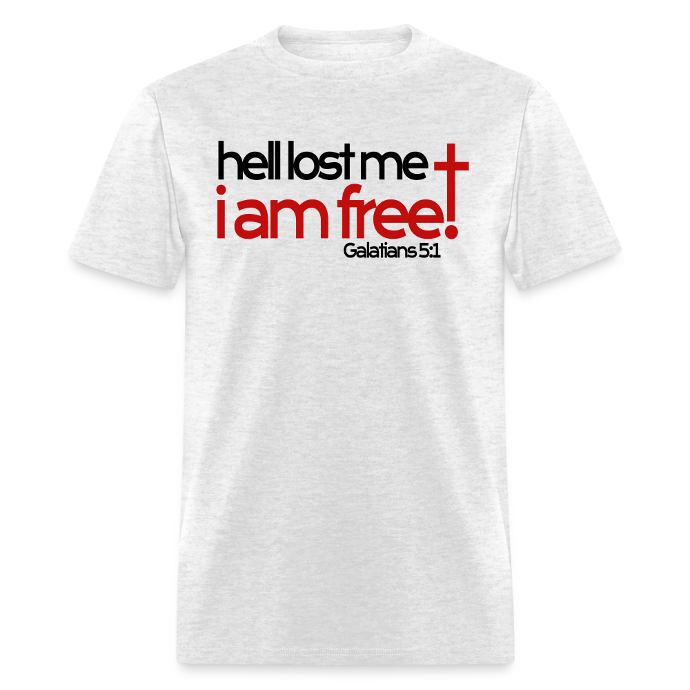 Hell Lost Me I Am Free - light heather gray