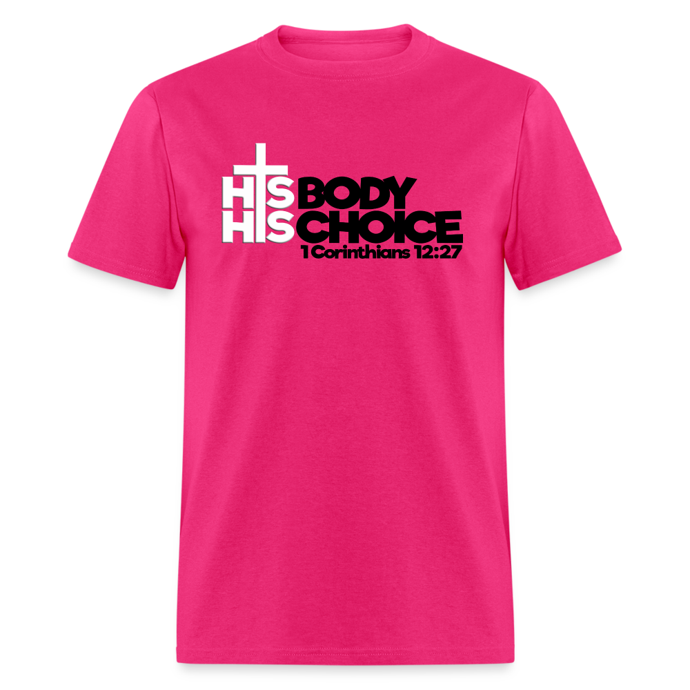 His Body His Choice - fuchsia
