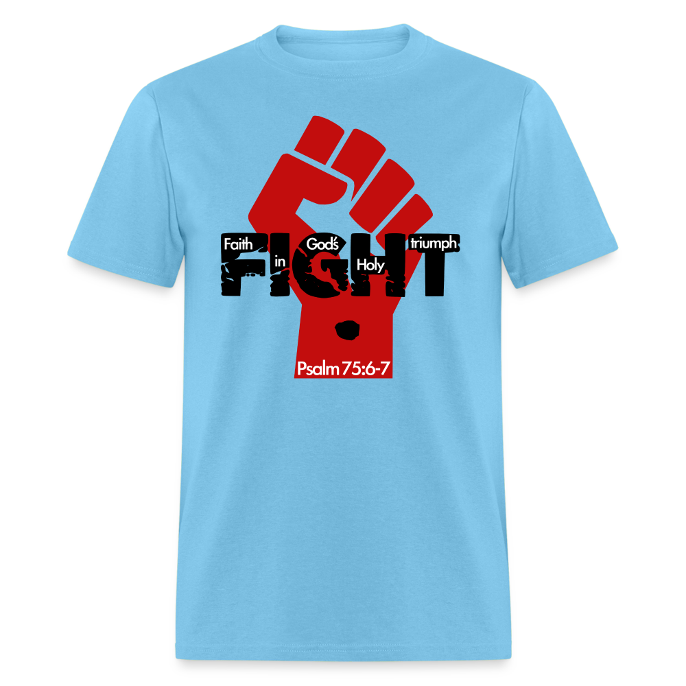 FIGHT with Fist - aquatic blue