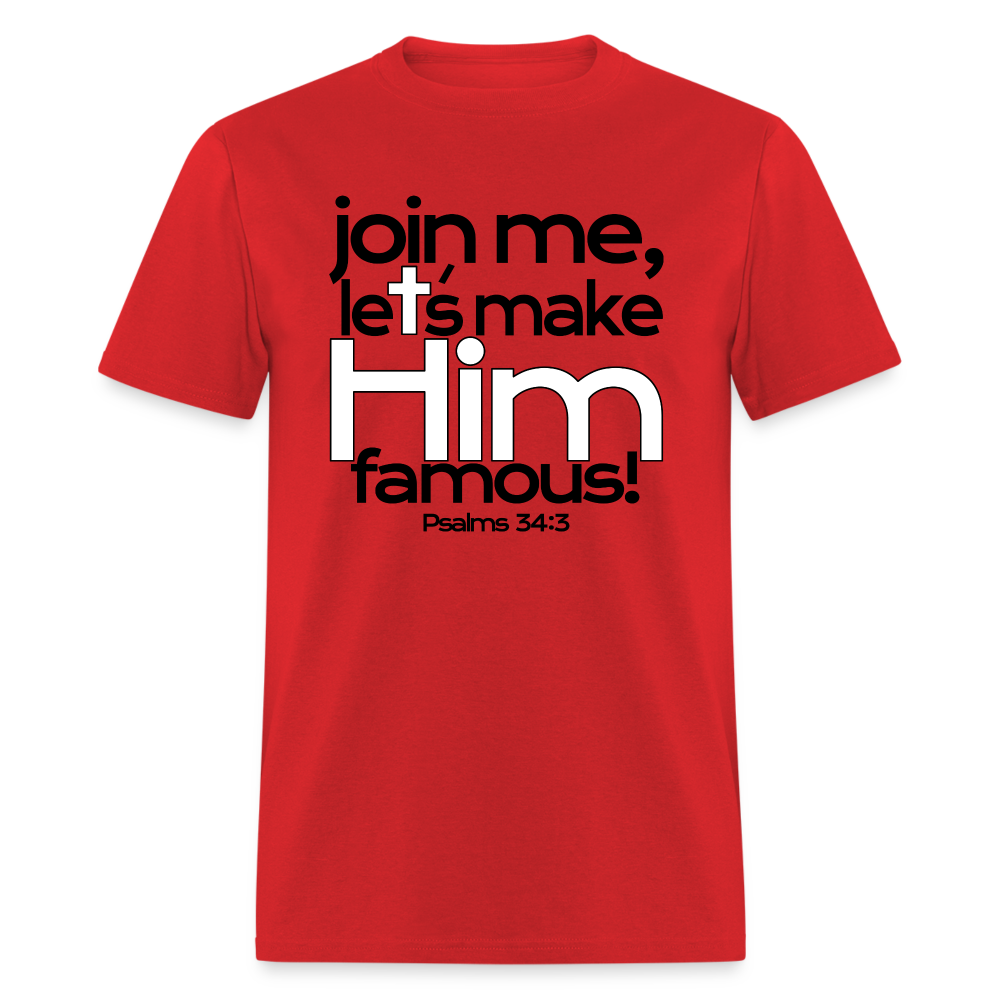 Let's Make Him Famous - red