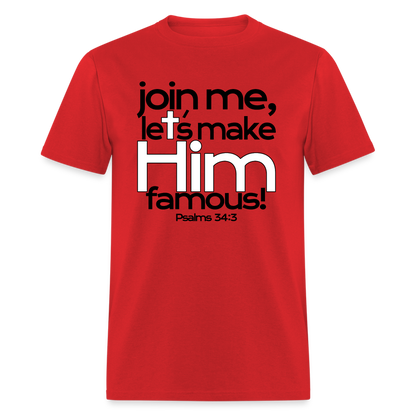 Let's Make Him Famous - red