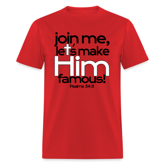 Let's Make Him Famous - red