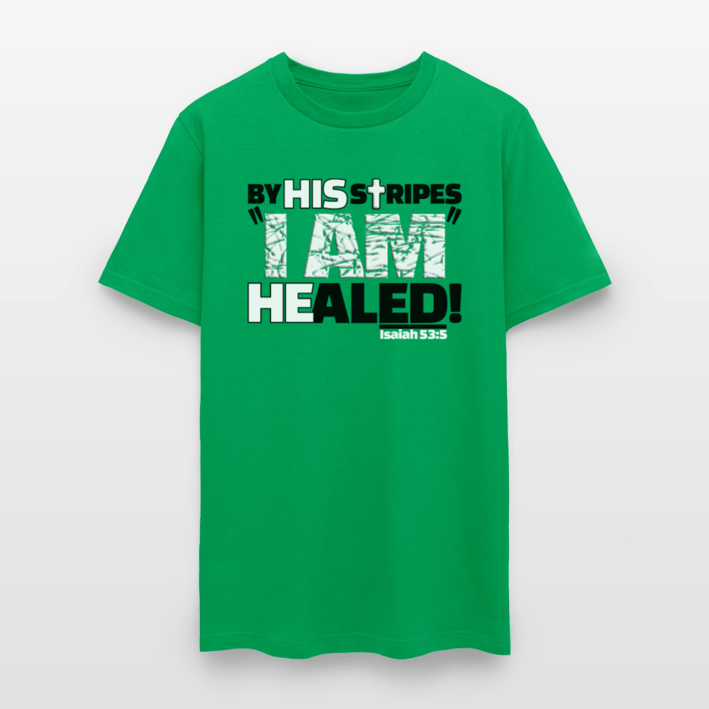 By His Stripes I Am Healed - bright green