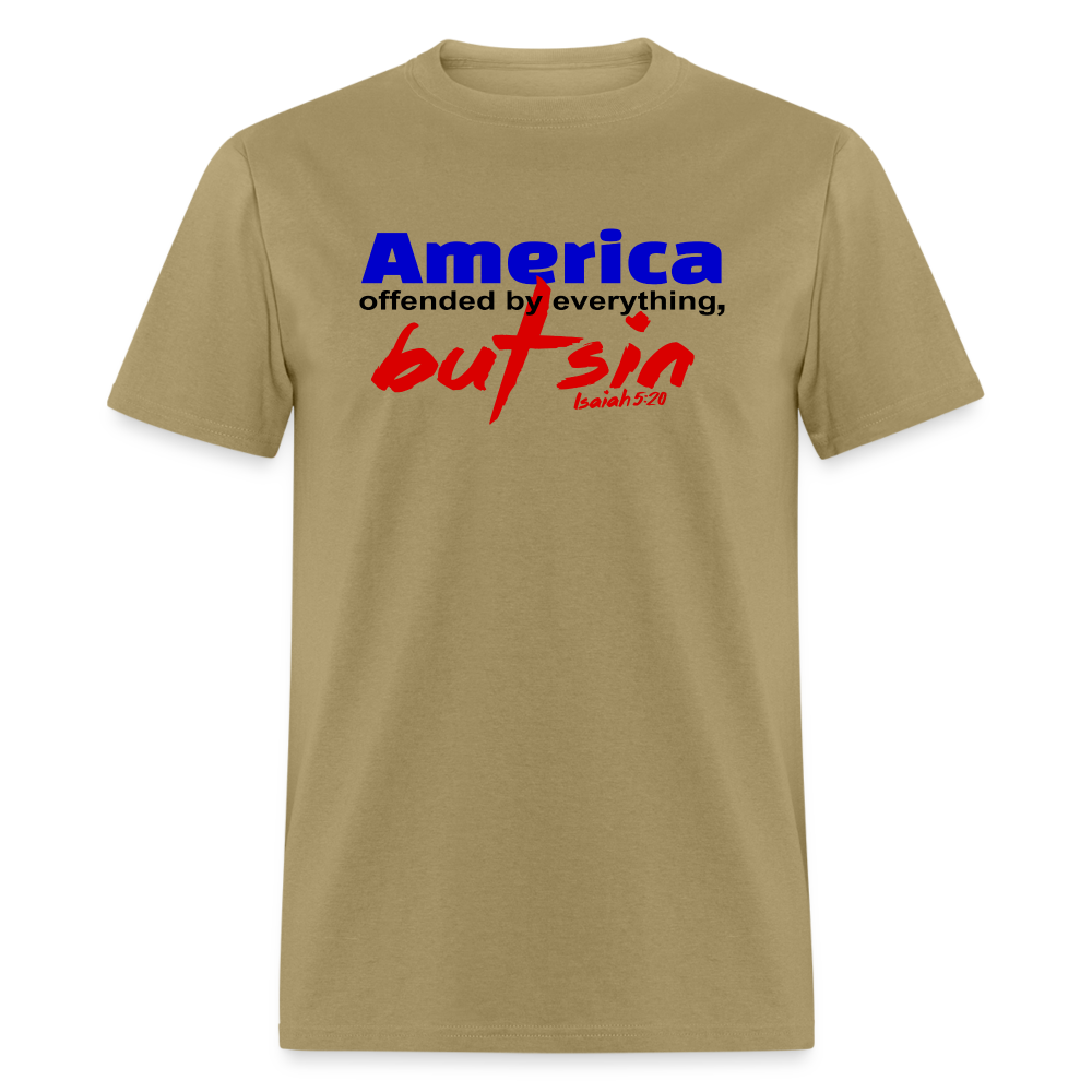 America Offended by Everything But Sin - khaki