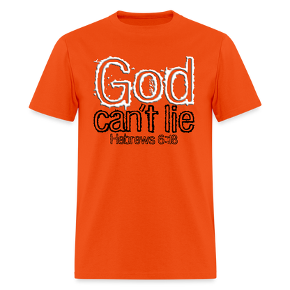 God Can't Lie - orange