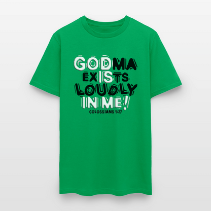 Godma Exixts Loudly In Me - bright green
