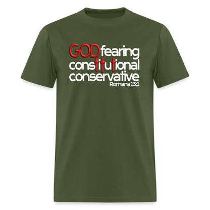 God Fearing Constitutional Conservative - military green