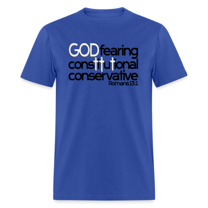 God Fearing Constitutional Conservative - royal blue