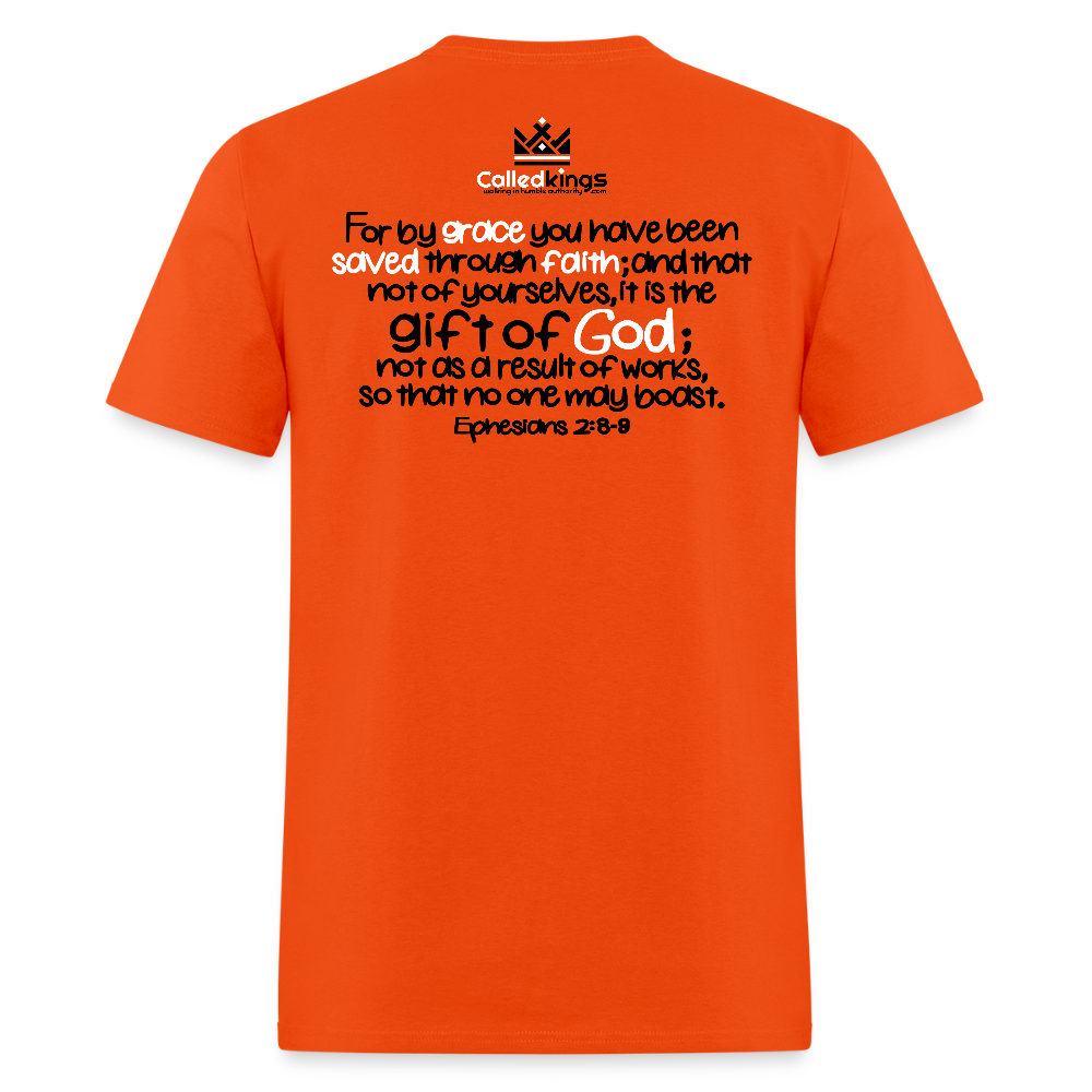 Only Thing We Contribute To Our Salvation - orange
