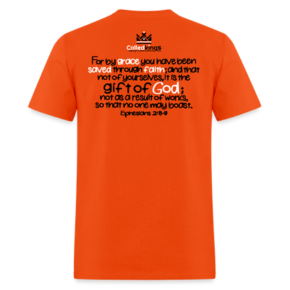 Only Thing We Contribute To Our Salvation - orange