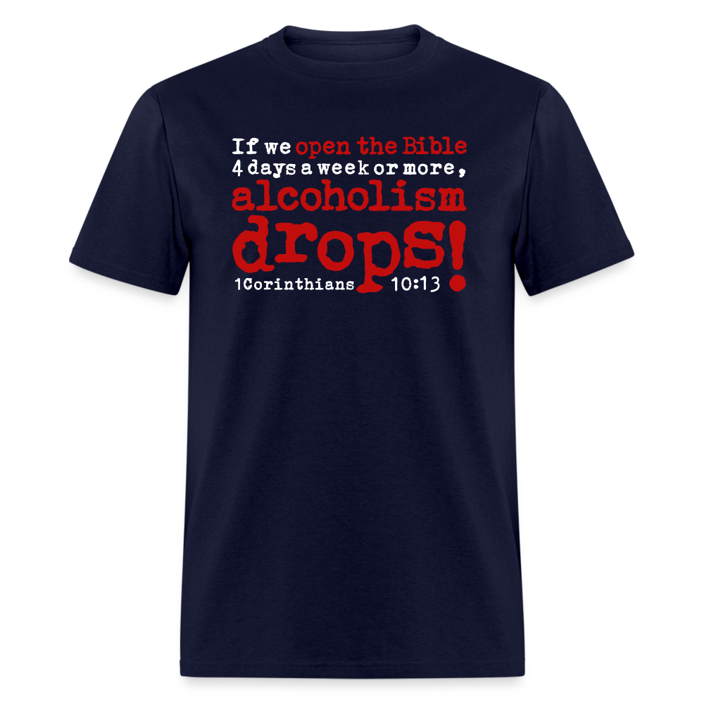 Open Bible Alcoholism Drops - navy