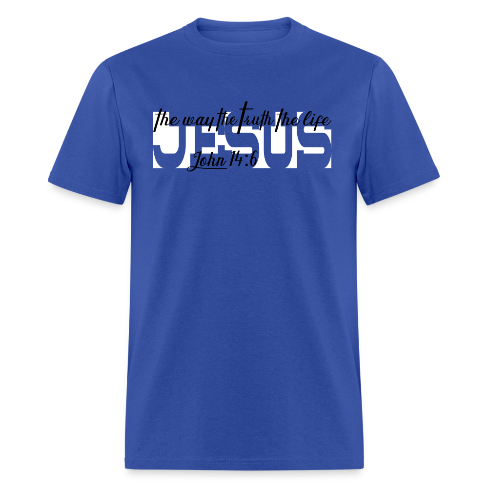 Jesus the Way Truth Life - royal blue