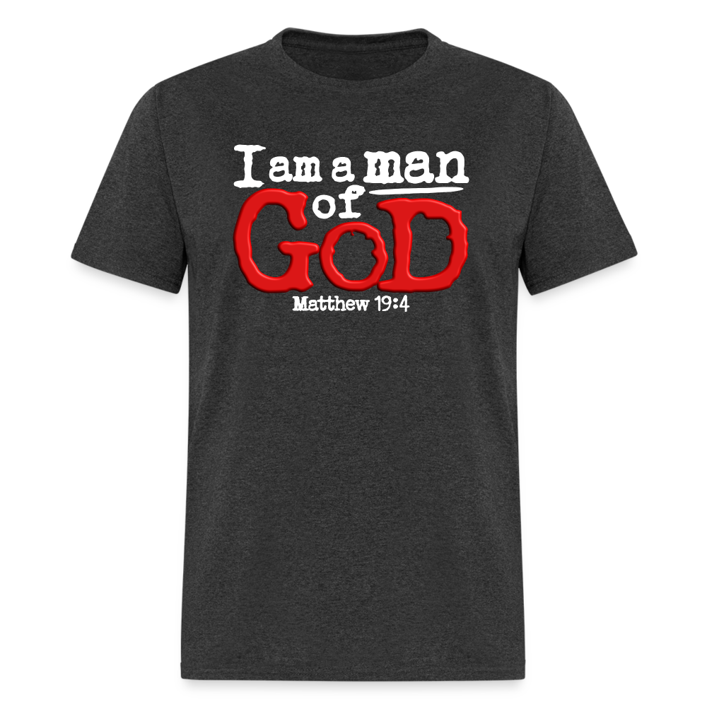 I Am a Man of God - heather black
