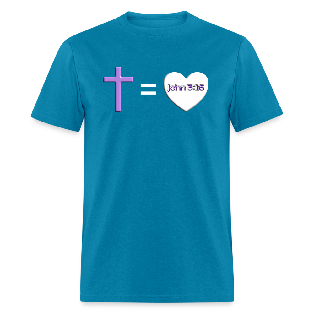 Cross = Love - turquoise