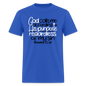 God Calls Me Regardless of My Sin - royal blue