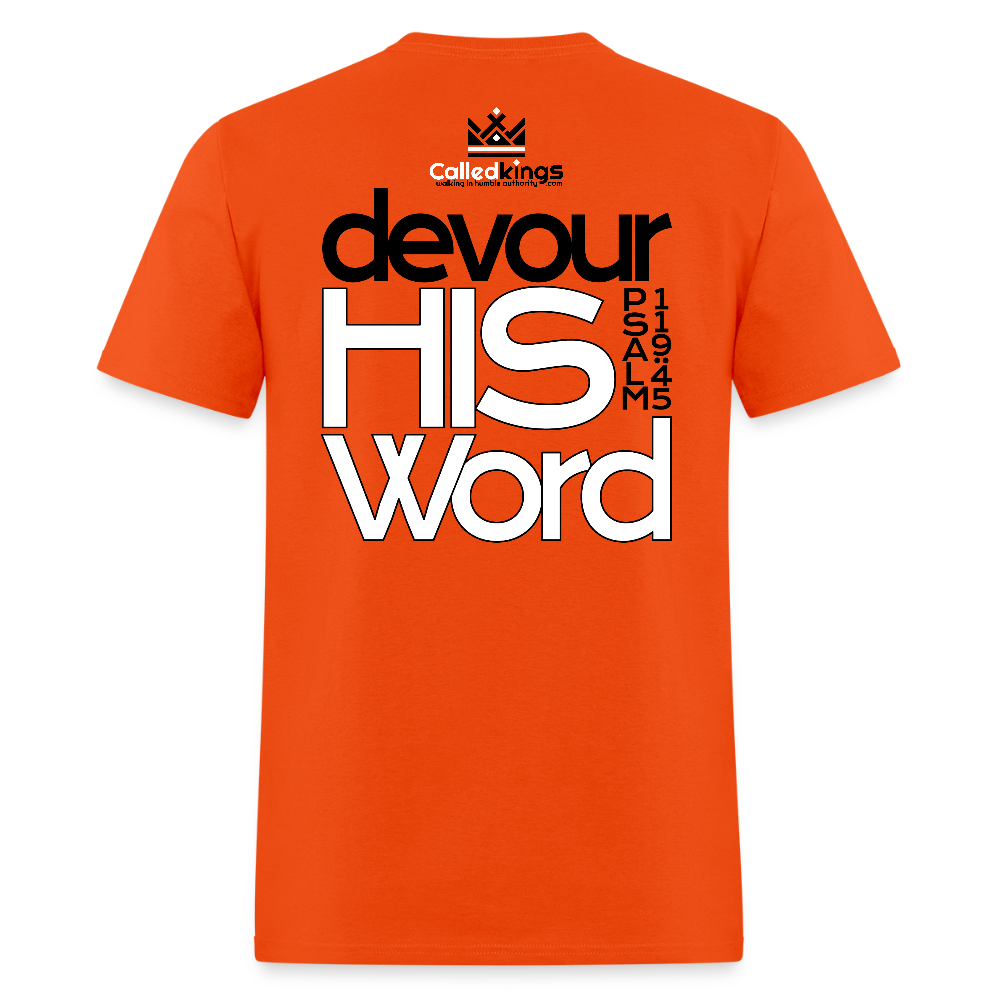 WTBSF? Devour His Word - orange