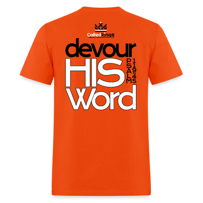 WTBSF? Devour His Word - orange
