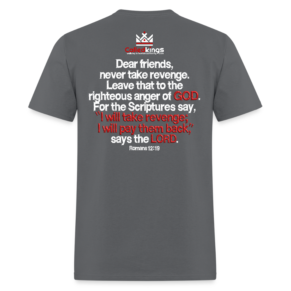 Vengeance is Mine Says the Lord - charcoal