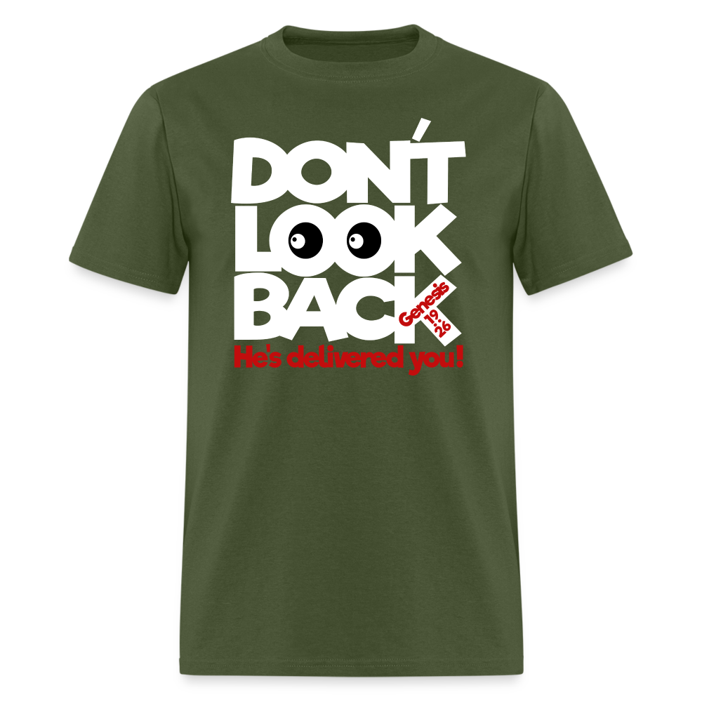 Don't Look Back - military green