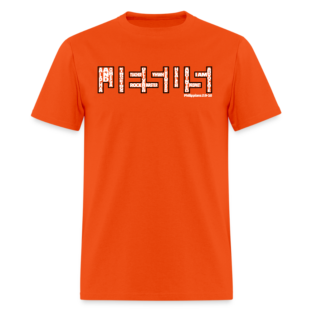 Jesus Name - orange