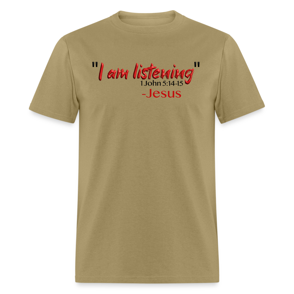I Am Listening - khaki
