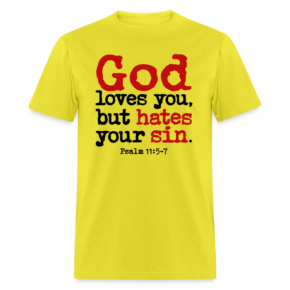 God Hates Sin - yellow