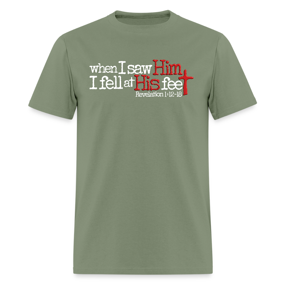 I Fell at His Feet - military green