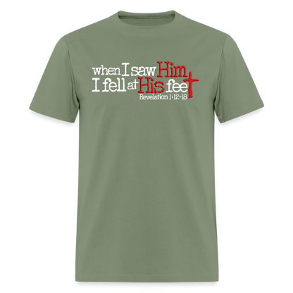 I Fell at His Feet - military green