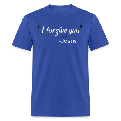 I Forgive You - royal blue