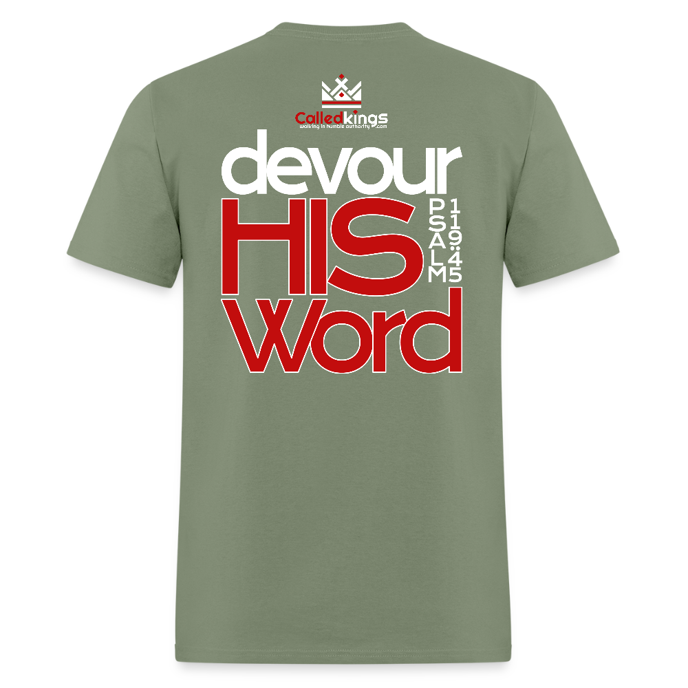 WTBSF? Devour His Word - military green