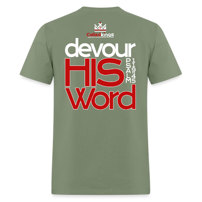 WTBSF? Devour His Word - military green