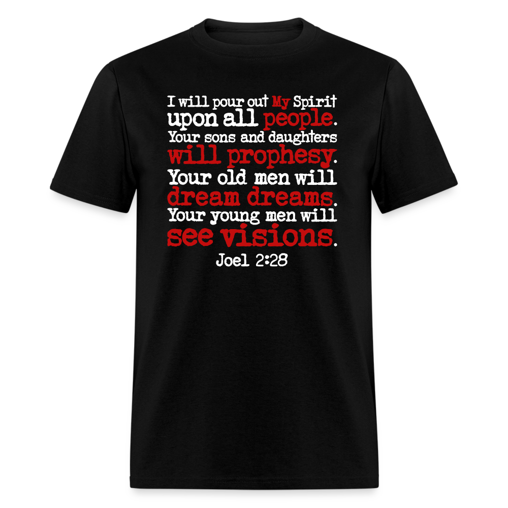 I Will Pour Out My Spirit - black