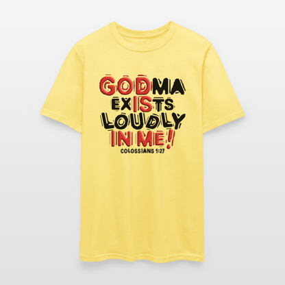 Godma Exists Loudly In Me - cornsilk