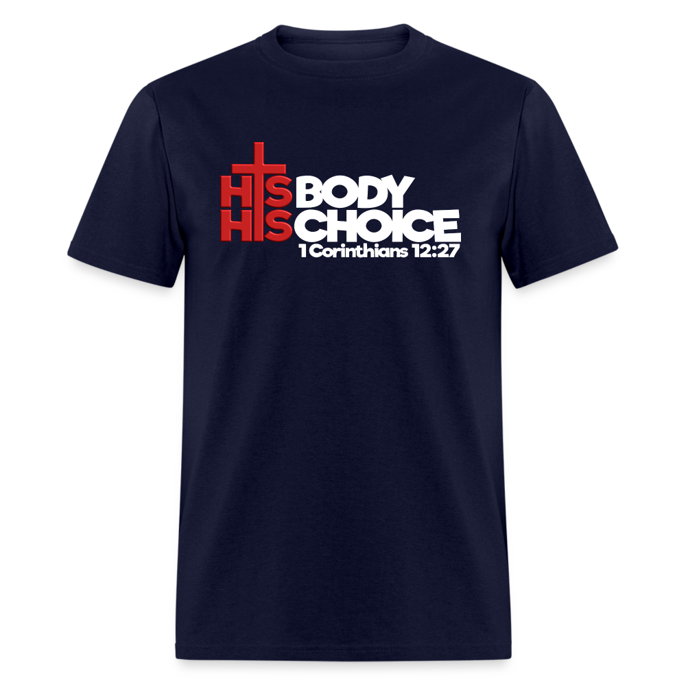 His Body His Choice - navy