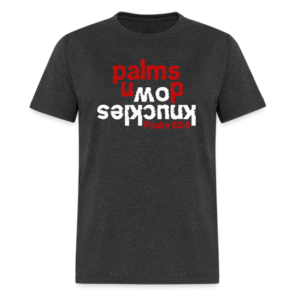 Knuckles Down Palms Up - heather black
