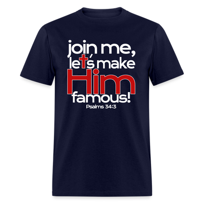 Let's Make Him Famous - navy