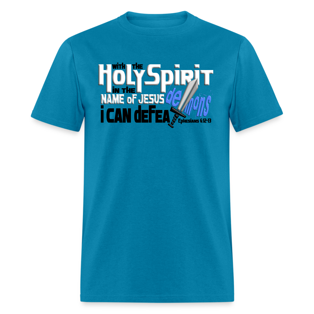 Holy Spirit Defeat Demons - turquoise