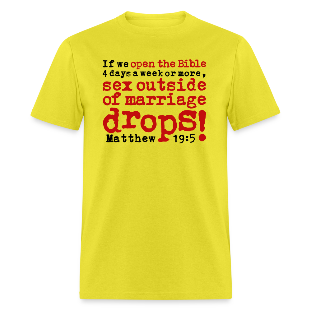 Open Bible Sex Outside of Marriage Drops - yellow