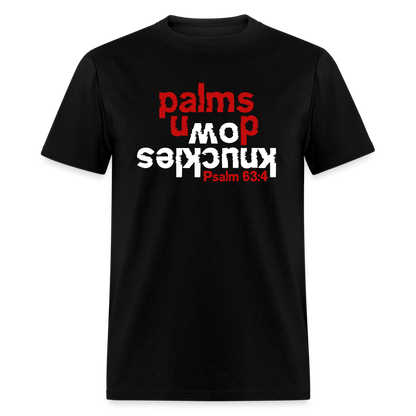 Knuckles Down Palms Up - black