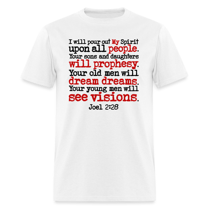 I Will Pour Out My Spirit - white