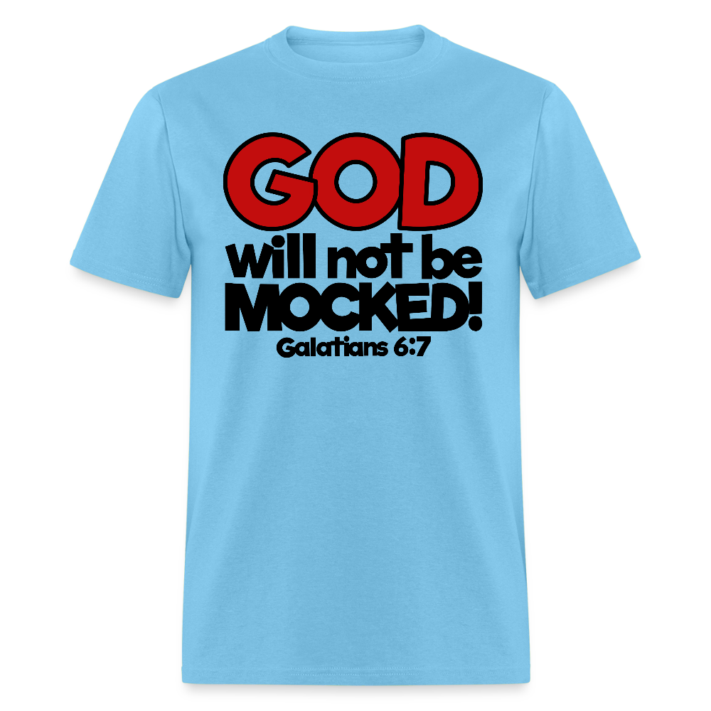God Will Not Be Mocked - aquatic blue