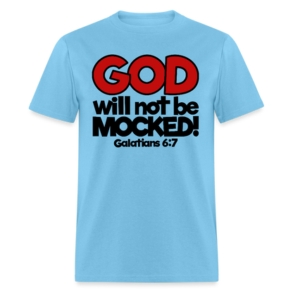 God Will Not Be Mocked - aquatic blue