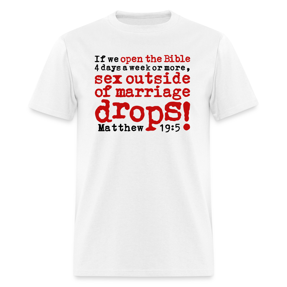 Open Bible Sex Outside of Marriage Drops - white