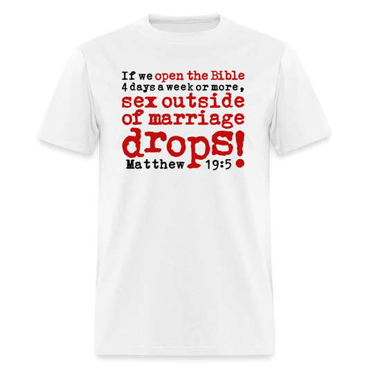 Open Bible Sex Outside of Marriage Drops - white