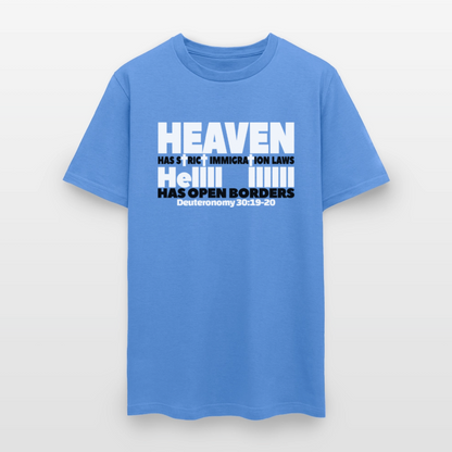 Heaven Has Strict Immigration Laws - carolina blue
