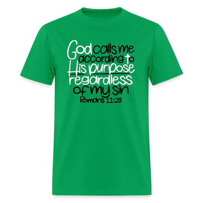 God Calls Me Regardless of My Sin - bright green