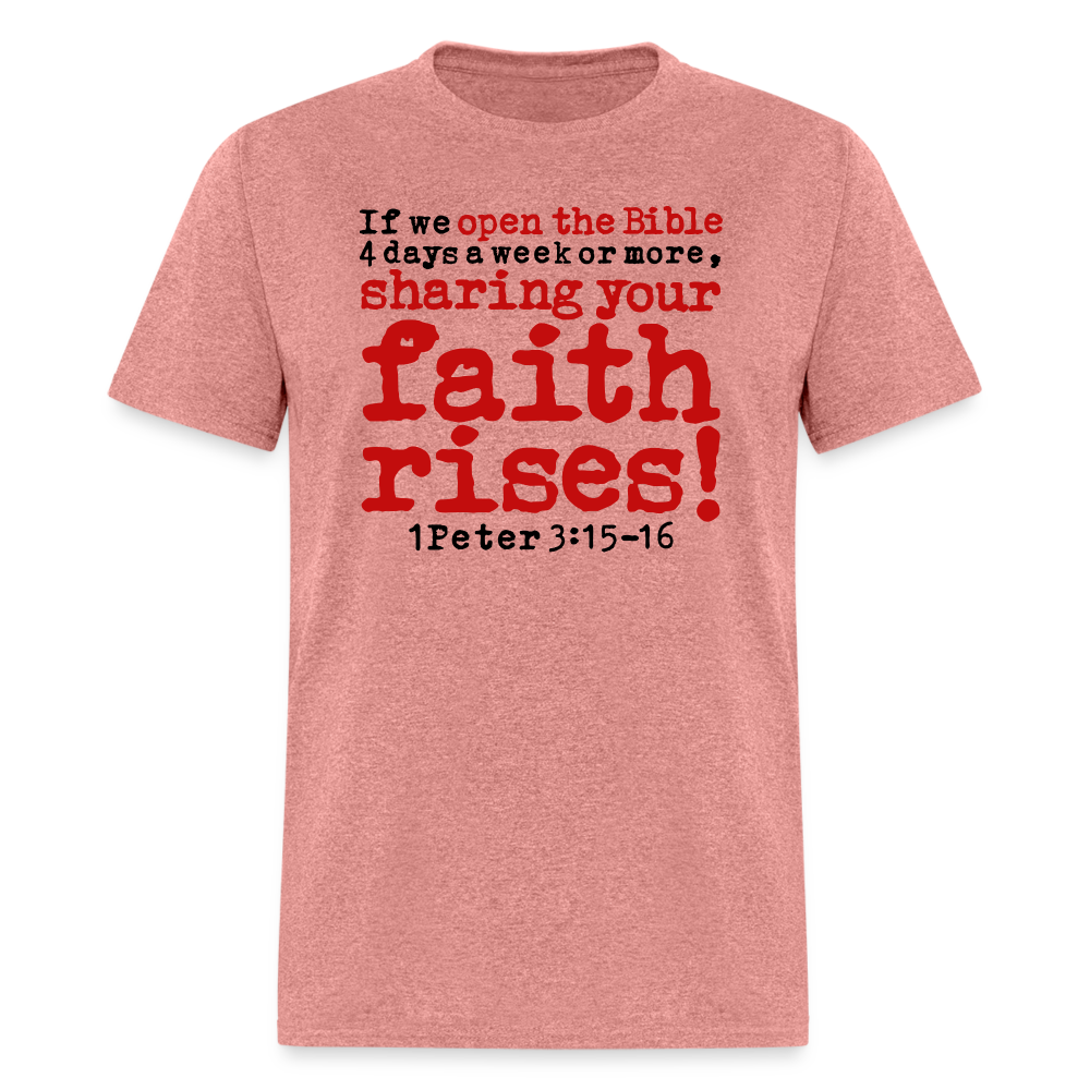 Open Bible Sharing Faith Rises - heather mauve