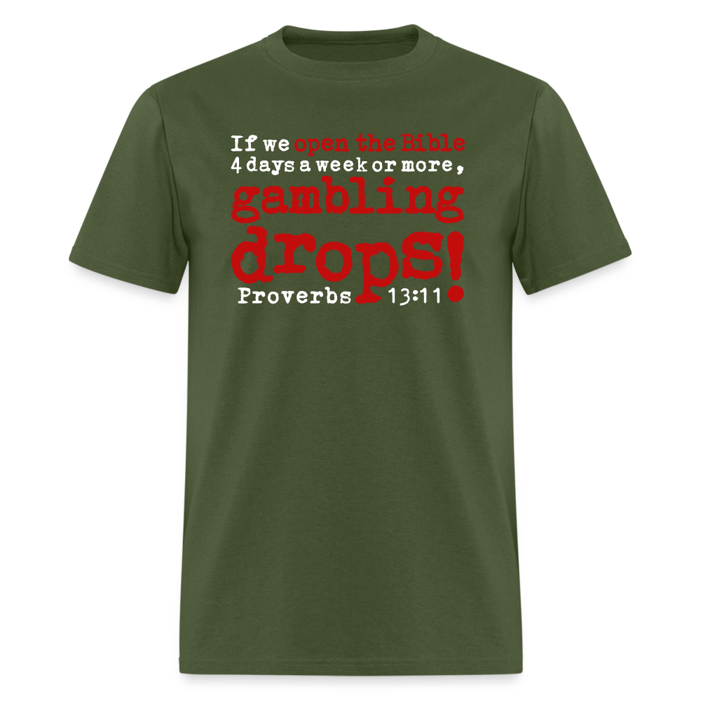 Open Bible Gambling Drops - military green