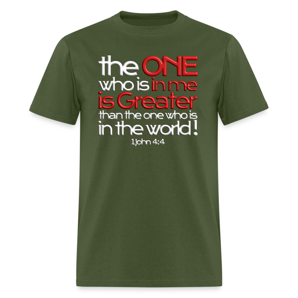 One In Me Is Greater - military green