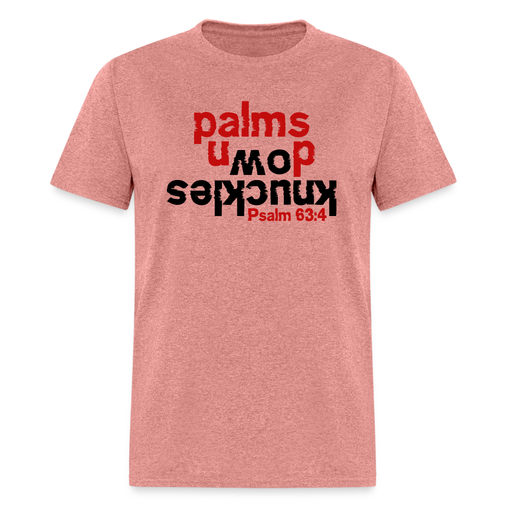 Knuckles Down Palms Up - heather mauve